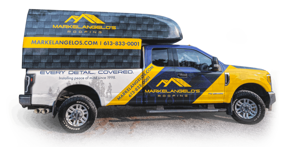 markelangelo's roofing truck